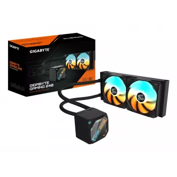 Šķidruma CPU dzesētājs GIGABYTE GAMING 240 — 2x120mm ARGB, ligzda LGA1851/AM5