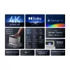 Standarta projicēšanas attāluma projektors XGIMI 1800 ANSI lūmeni LED UHD 4K 3D Balts