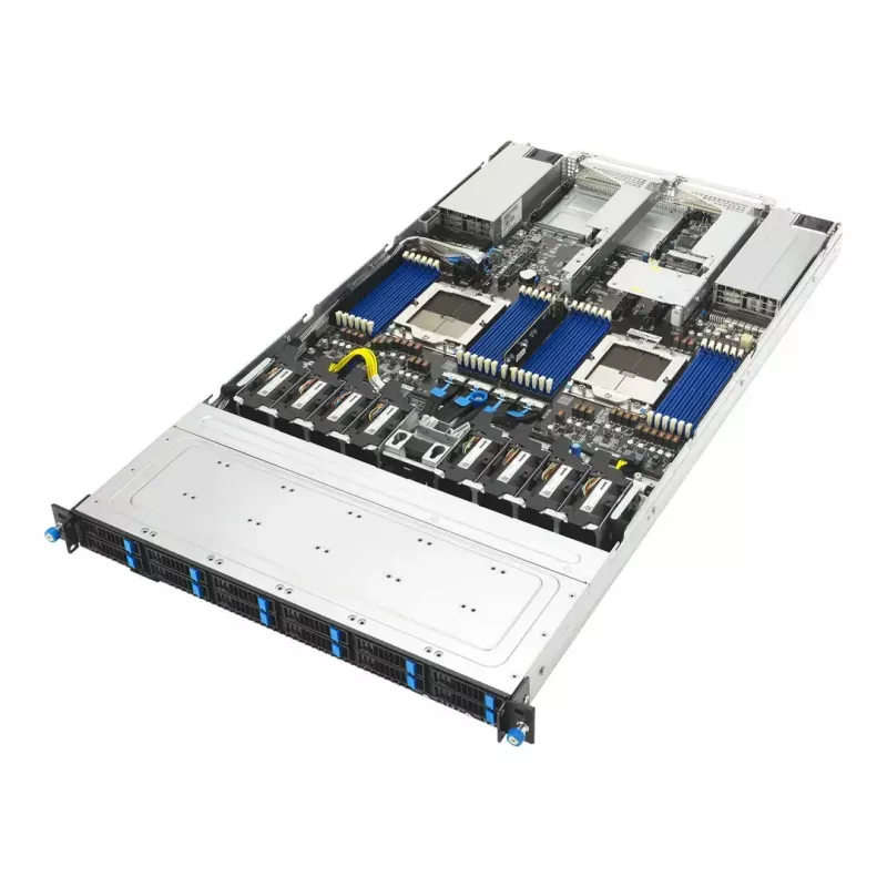ASUS RS700A-E13-RS12U LGA 6096P Rack (1U) Melns, Sudrabains