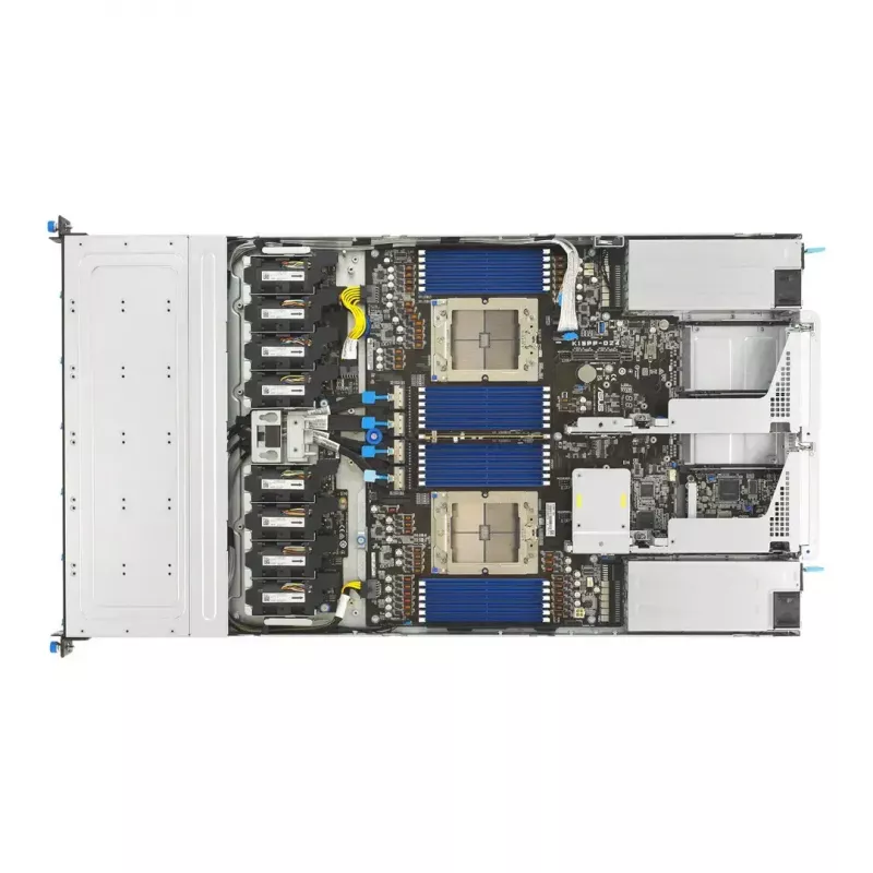 ASUS RS700A-E13-RS12U LGA 6096P Rack (1U) Melns, Sudrabains