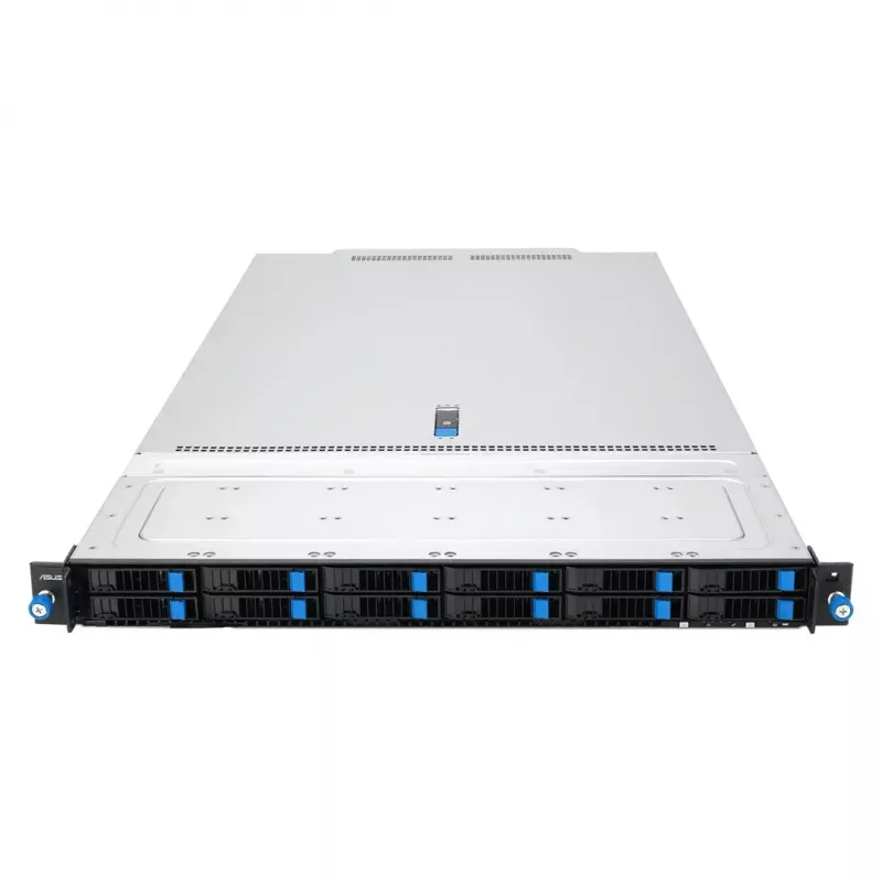 ASUS RS700A-E13-RS12U LGA 6096P Rack (1U) Melns, Sudrabains