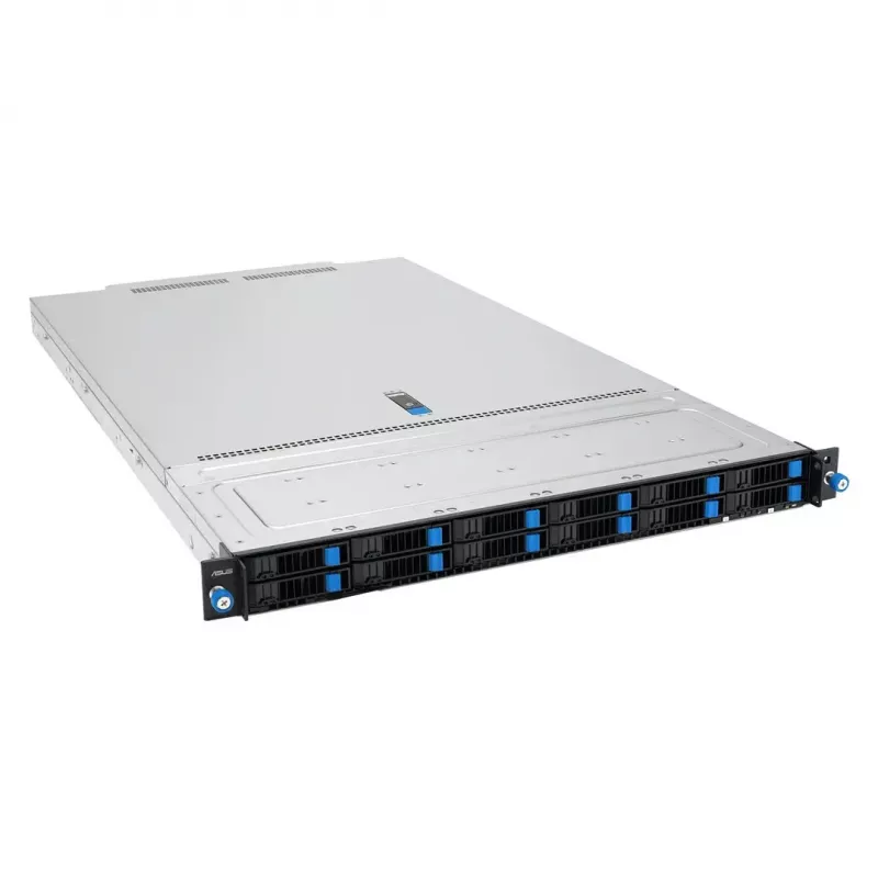 ASUS RS700A-E13-RS12U LGA 6096P Rack (1U) Melns, Sudrabains