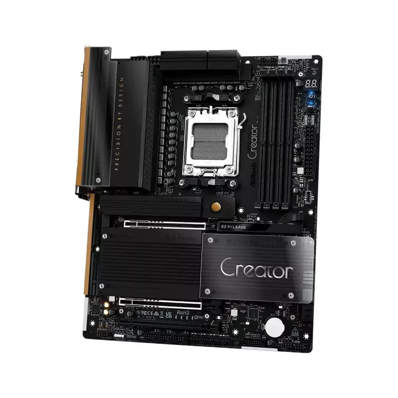 Mātesplate ASRock X870 Taichi Creator ATX — AMD X870, Socket AM5, DDR5, 4 DIMM, 256 GB, 10Gb Ethernet, Wi‑Fi 7