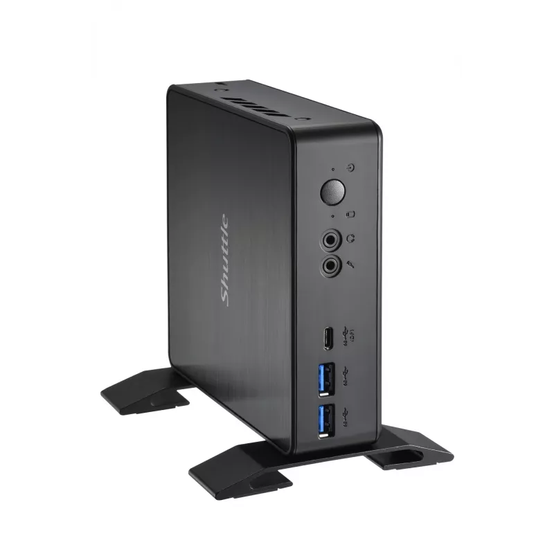 Shuttle Nano PC NC4010BAV2, Intel Celeron 7305, 8GB DDR4, 128GB M.2, 1x HDMI, 1x DP, 7x USB, 1x LAN, iekļauts VESA un statīvs