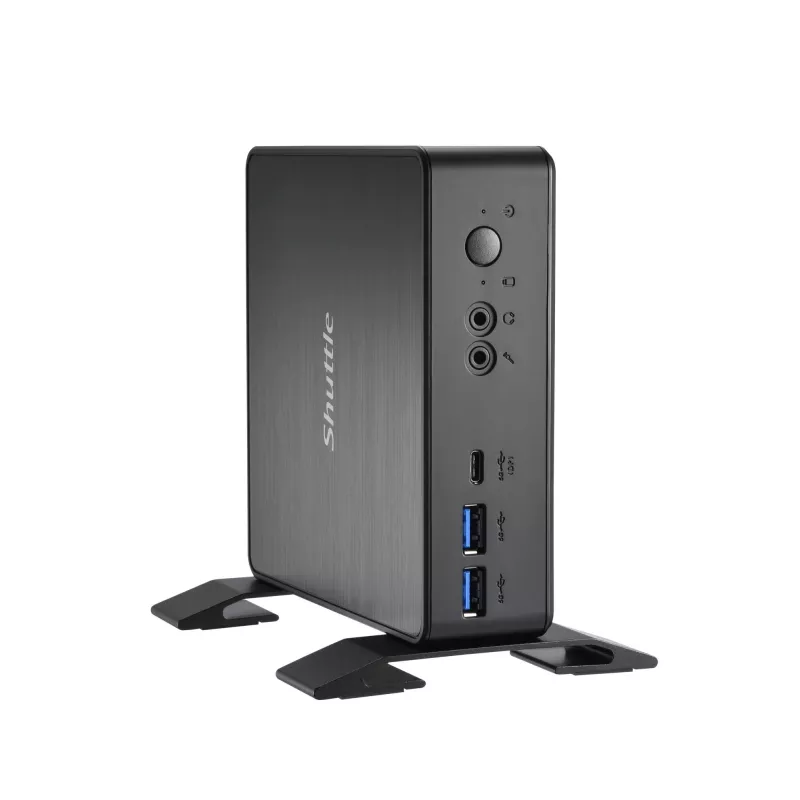 Shuttle Nano PC NC4010BAV2, Intel Celeron 7305, 8GB DDR4, 128GB M.2, 1x HDMI, 1x DP, 7x USB, 1x LAN, iekļauts VESA un statīvs
