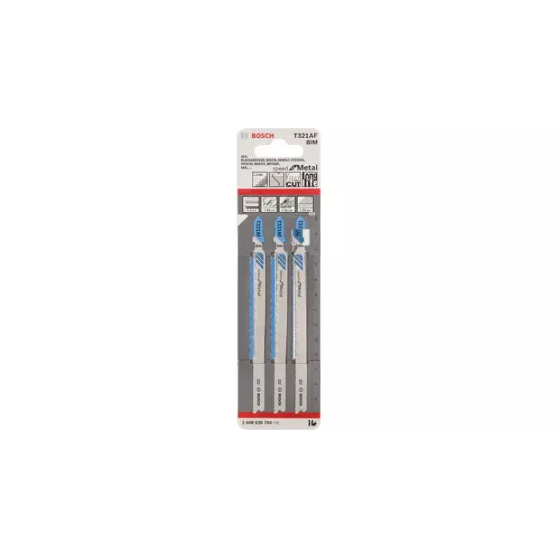 Finierzāģa asmens Bosch T 321 AF Speed metālam bimetāla 13.2 cm