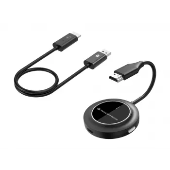 Bezvadu HDMI paplašinātāja komplekts CONCEPTRONIC ATHERIC02B — sargspraudnis, HDMI/USB, 1080p (1920x1080), barošana caur USB