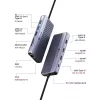ICY BOX IB-DK4062-CPD Vadu USB 3.2 Gen 1 (3.1 Gen 1) Type-C Antracīta