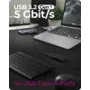 ICY BOX IB-DK4062-CPD Vadu USB 3.2 Gen 1 (3.1 Gen 1) Type-C Antracīta