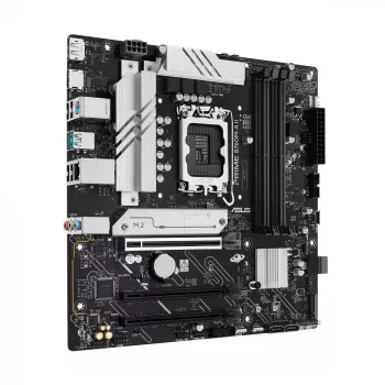 Mātesplate ASUS PRIME B760M-A II-CSM — Intel B760, LGA1700, microATX, DDR5, līdz 256GB, M.2/PCIe 4.0/SATA III, 2.5Gb Ethernet