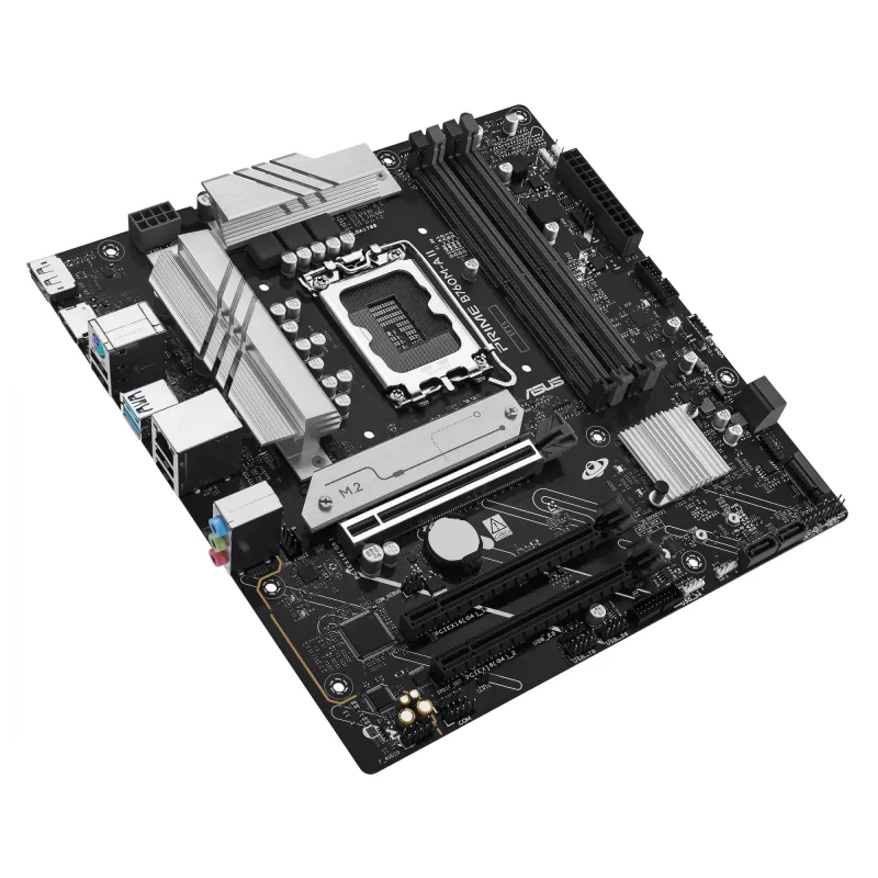 Mātesplate ASUS PRIME B760M-A II-CSM — Intel B760, LGA1700, microATX, DDR5, līdz 256GB, M.2/PCIe 4.0/SATA III, 2.5Gb Ethernet