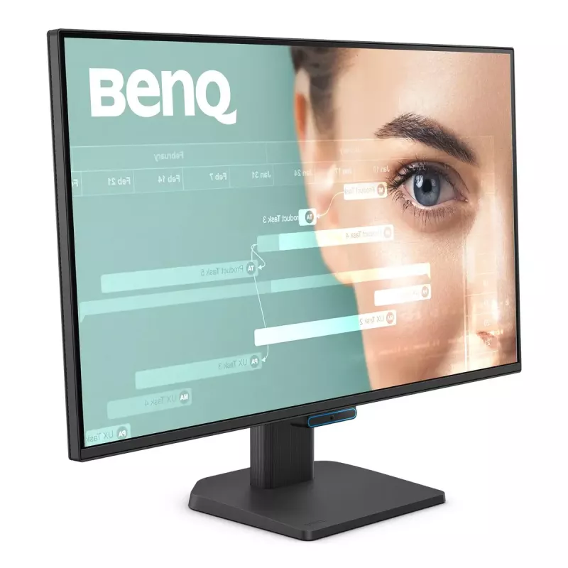 BenQ 27 collu 1080p FHD Eye-Care monitors — 27 collas (68,6 cm), 1920×1080, 5 ms, IPS/LCD, matēts, 16:9, 178°/178°, iebūvēti skaļruņi, VESA, melns