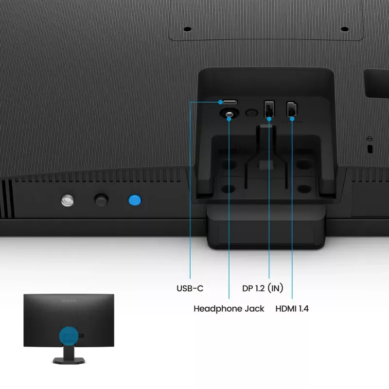 BenQ 27 collu 1080p FHD Eye-Care monitors — 27 collas (68,6 cm), 1920×1080, 5 ms, IPS/LCD, matēts, 16:9, 178°/178°, iebūvēti skaļruņi, VESA, melns