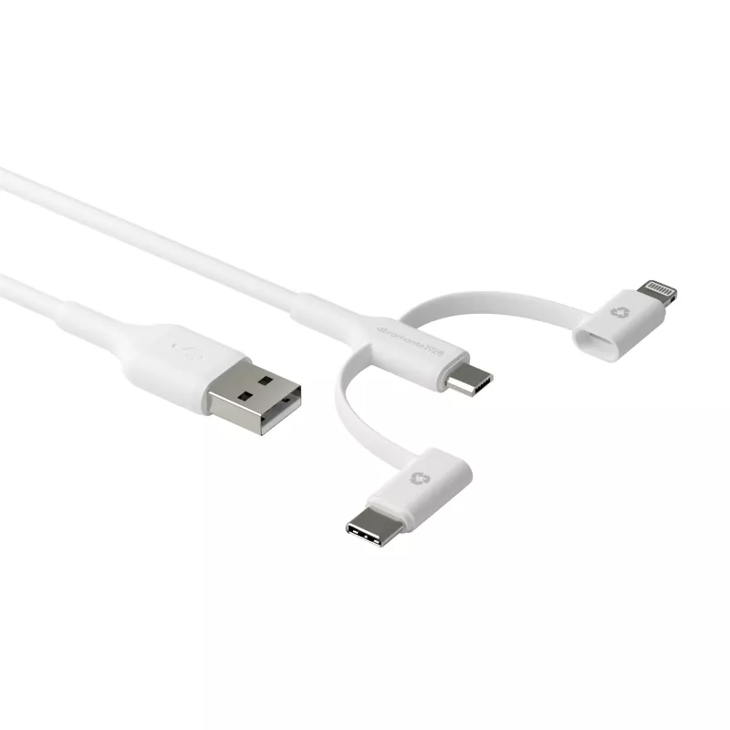 dbramante1928 re-charge - 3in1 kabelis – USB A uz USB-A, C un Lightning-W