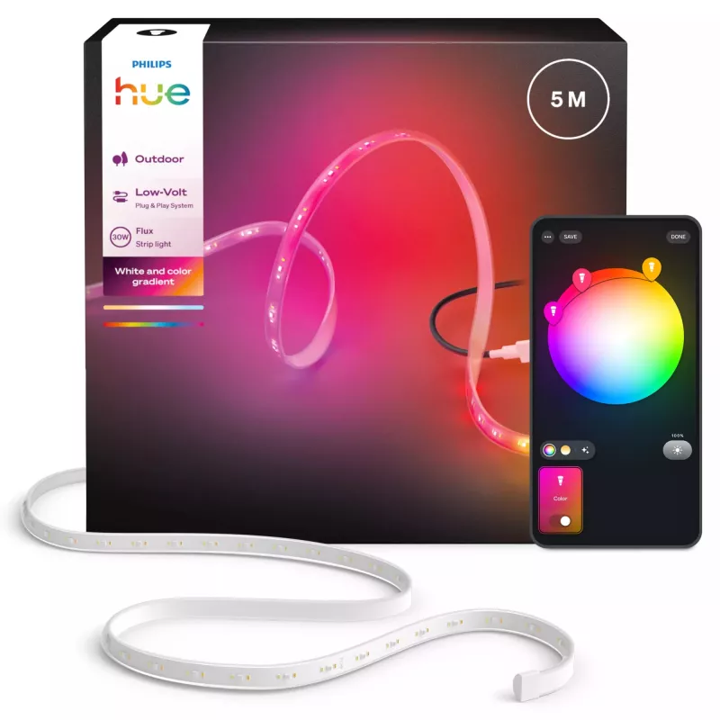 Smart strip light Philips — Bluetooth/Zigbee 30 W 5 m balta