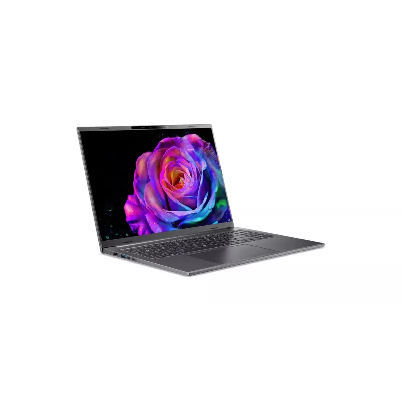 Acer Aspire 16 AI A16-61M-R473 klēpjdators — 16 collu WUXGA+ displejs, AMD Ryzen AI 5 330 3,4 GHz, 16 GB LPDDR5x, 512 GB SSD, Windows 11 Home, pelēks