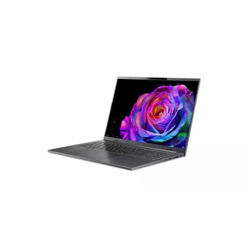 Acer Aspire 16 AI A16-61M-R473 klēpjdators — 16 collu WUXGA+ displejs, AMD Ryzen AI 5 330 3,4 GHz, 16 GB LPDDR5x, 512 GB SSD, Windows 11 Home, pelēks
