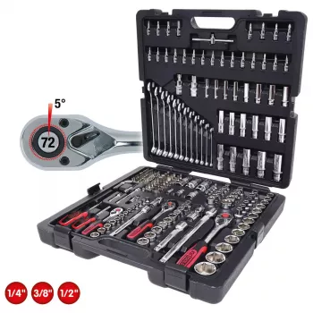 Uzgriežņu atslēgu komplekts KS Tools 918.0216 216 galvas Impēriskā 11,6 kg