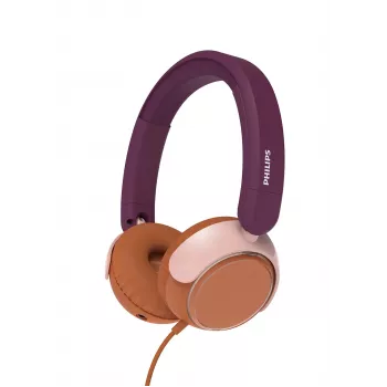 Philips 2000 sērijas TAK2000MP/00 austiņas/austiņu komplekts Ar vadu Uz galvas Zvani/Mūzika USB Type-C Oranža, Violeta, Rožu