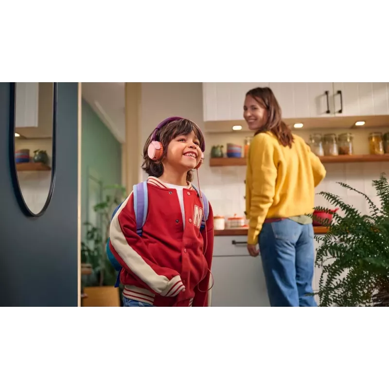 Philips 2000 sērijas TAK2000MP/00 austiņas/austiņu komplekts Ar vadu Uz galvas Zvani/Mūzika USB Type-C Oranža, Violeta, Rožu