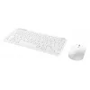 Klaviatūras un peles komplekts TRUST Lyra Mini Wireless QWERTZ (RF + Bluetooth) balts, vācu izkārtojums