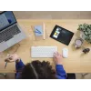 Klaviatūras un peles komplekts TRUST Lyra Mini Wireless QWERTZ (RF + Bluetooth) balts, vācu izkārtojums