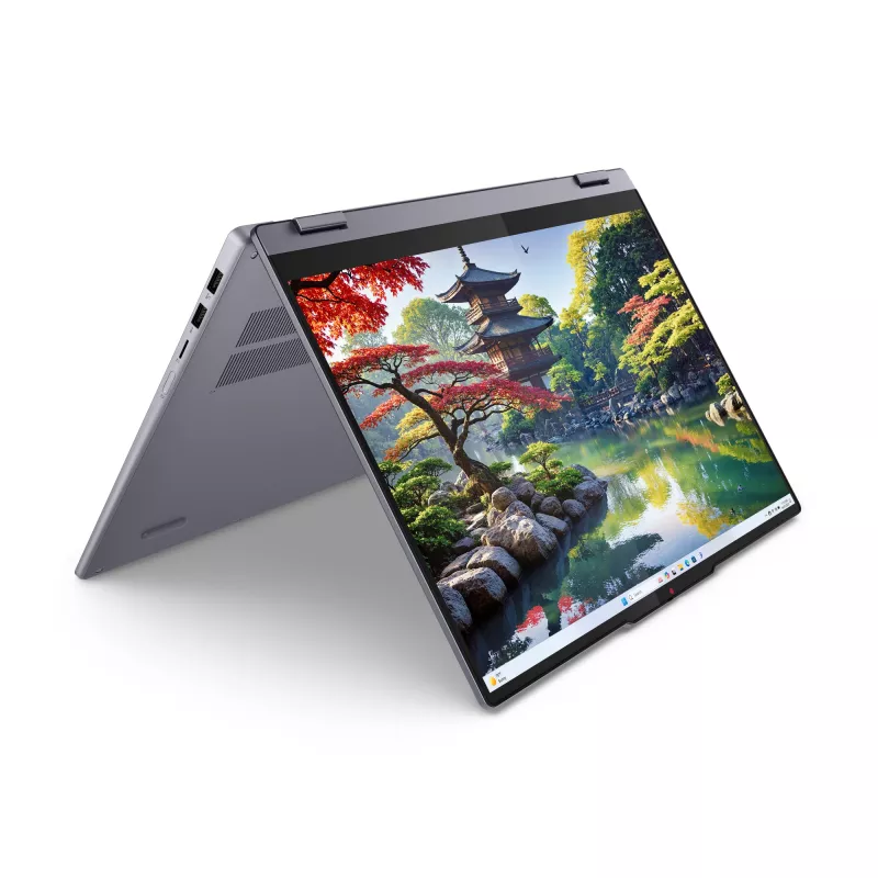 Lenovo IdeaPad 5 2-in-1 16IAL10 Intel Core Ultra 5 225U Hybrid (2-in-1) 40,6 cm (16 collas) Skārienjūtīgs WUXGA 16 GB LPDDR5x-SDRAM 1 TB SSD Wi-Fi 7 (802.11be) Windows 11 Home vācu pelēks