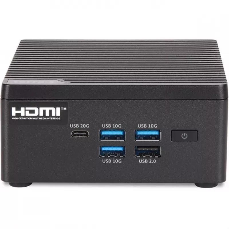 TERRA Micro 6100V1 Intel Core Ultra 5 125H 16 GB DDR5-SDRAM 500 GB SSD Windows 11 Pro Micro PC Mini PC Melns