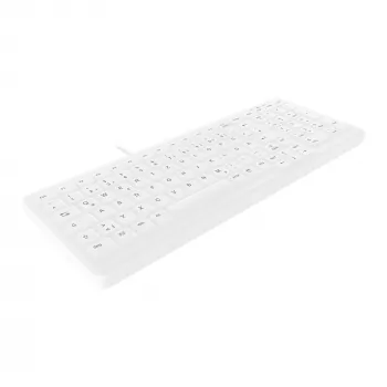 Contour Design Active Key Contour ClassicClean Medical tastatūra IP68 kompakta vadu klaviatūra balta DE C7000