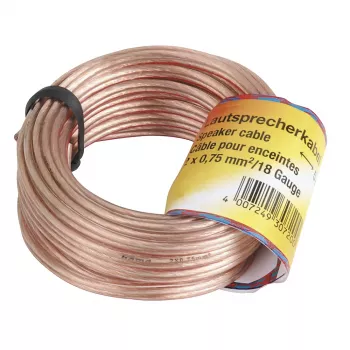 Hama 00205141 audio kabelis 10 m varš, caurspīdīgs