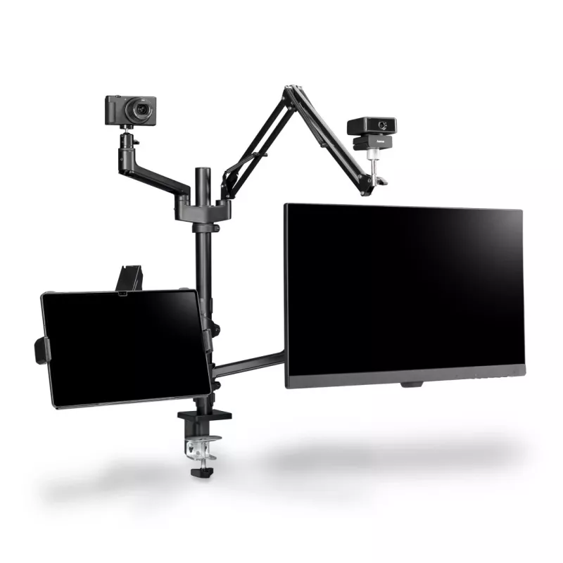 Hama 00004663 monitora stiprinājums / statīvs 81,3 cm (32 collas) Galda melns
