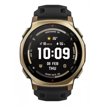 Amazfit T-rex 3 Pro 3.35 cm (1.32 inch) AMOLED 44 mm Digital 466 x 466 pikseļi skārienjūtīgs Zelts Wi-Fi GPS (satelīts)