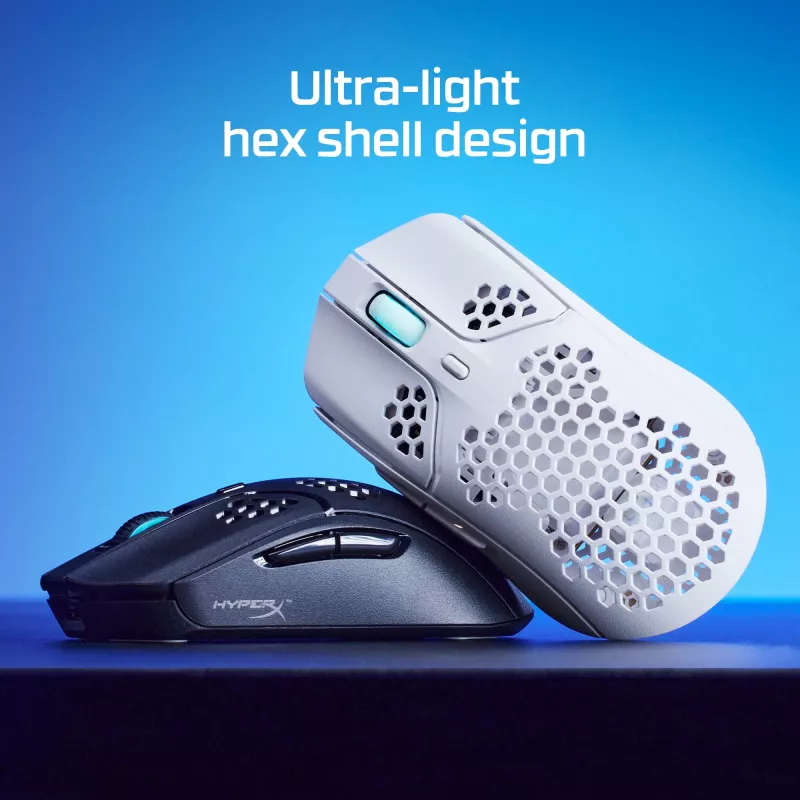 HyperX Pulsefire Haste - bezvadu spēļu pele (balta)