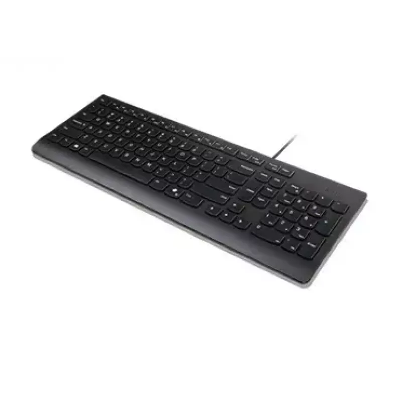 Vadu pilna izmēra USB tastatūra Lenovo 4Y41R64642 — dāņu izkārtojums, 105 taustiņi, melna