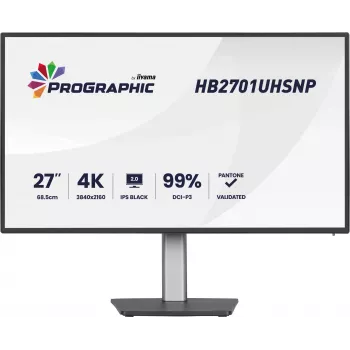 iiyama PROGRAPHIC HB2701UHSNP-B1 datora monitors 68.6 cm (27 colli) 3840 x 2160 pikseļi 4K Ultra HD LCD Melns