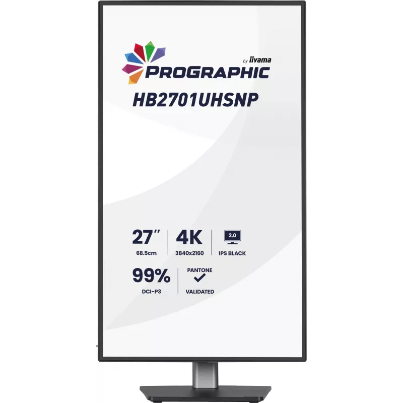 iiyama PROGRAPHIC HB2701UHSNP-B1 datora monitors 68.6 cm (27 colli) 3840 x 2160 pikseļi 4K Ultra HD LCD Melns