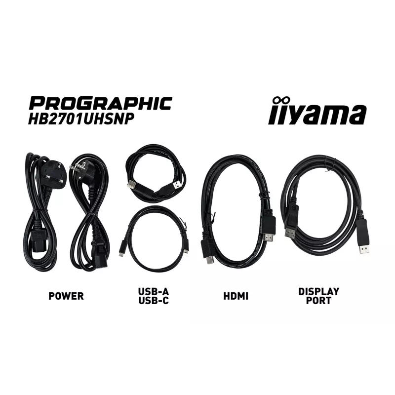 iiyama PROGRAPHIC HB2701UHSNP-B1 datora monitors 68.6 cm (27 colli) 3840 x 2160 pikseļi 4K Ultra HD LCD Melns
