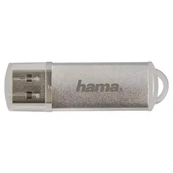 Hama Laeta FlashPen, USB 2.0, 128 GB USB zibatmiņa, USB Type-A, sudraba krāsā