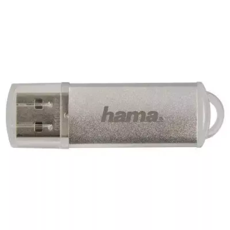 Hama Laeta FlashPen, USB 2.0, 128 GB USB zibatmiņa, USB Type-A, sudraba krāsā