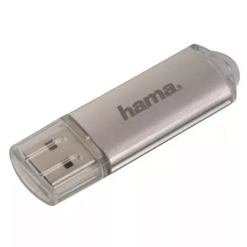 Hama Laeta FlashPen, USB 2.0, 128 GB USB zibatmiņa, USB Type-A, sudraba krāsā
