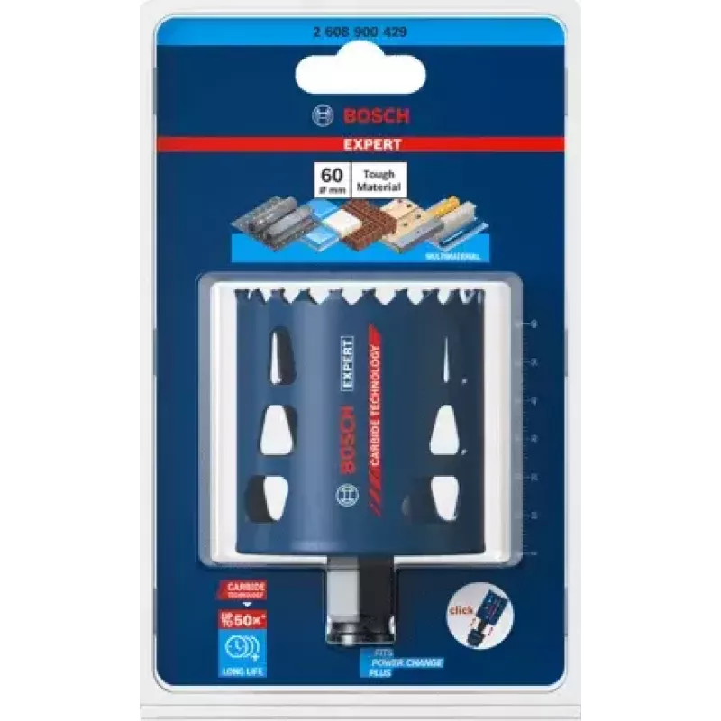 Urbja vainagurbis Bosch 2 608 900 429 diametrs 6 cm piemērots plastmasai, kokam