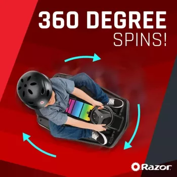 Elektriskais drift karts Razor CRAZY CART Shift Lightshow — uzlādējams litija akumulators, LED gaismas šovs, 13 km/h, 40 min