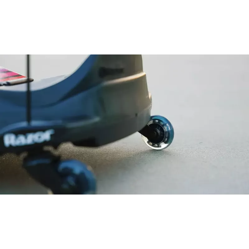 Elektriskais drift karts Razor CRAZY CART Shift Lightshow — uzlādējams litija akumulators, LED gaismas šovs, 13 km/h, 40 min