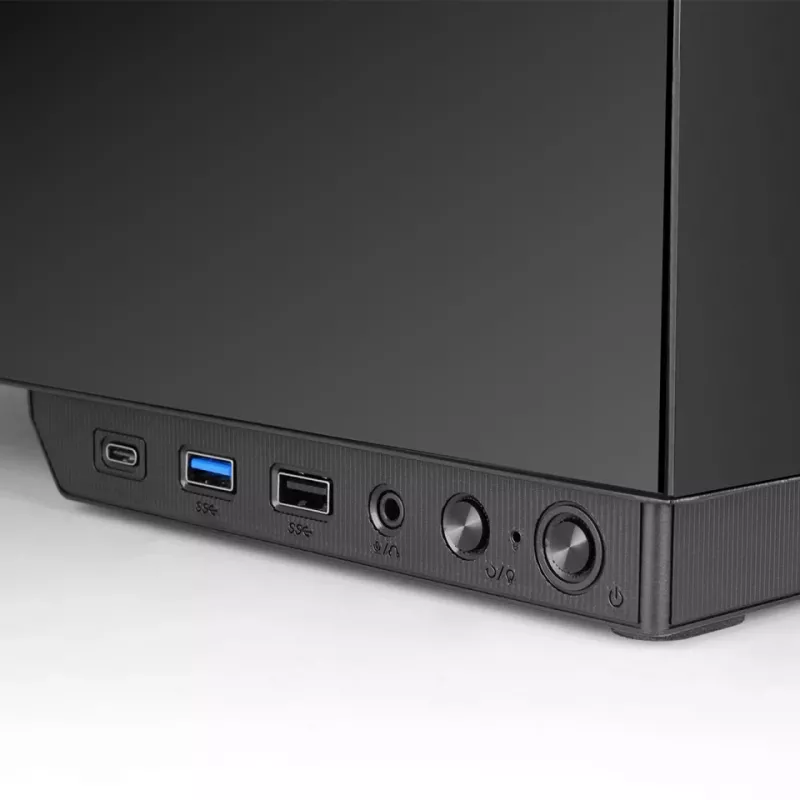 PC korpuss TACENS MARS MC-PULSAR LCD ATX Midi Tower, rūdīts stikls, priekšējais LCD, USB-C, atbalsta GPU 33,2 cm