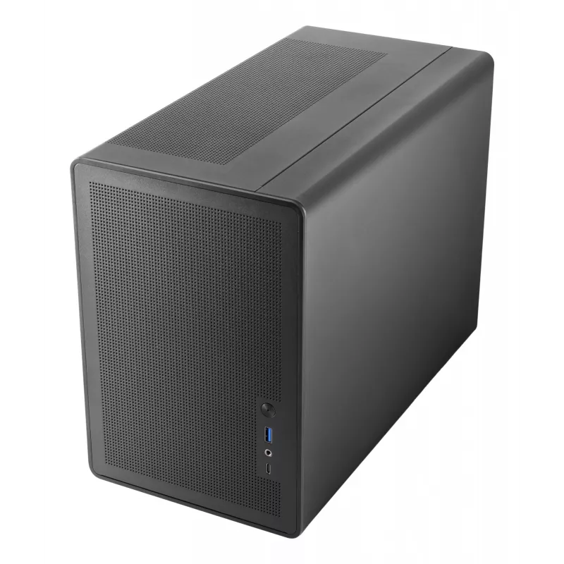PC Mini Tower korpuss TACENS Mars Gaming MC-XPRO — Mini-ITX/Micro-ATX, SFX barošanas bloka atbalsts, siets, melns, 120 mm ventilatori