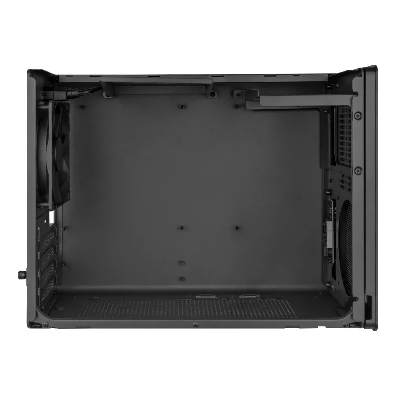 PC Mini Tower korpuss TACENS Mars Gaming MC-XPRO — Mini-ITX/Micro-ATX, SFX barošanas bloka atbalsts, siets, melns, 120 mm ventilatori