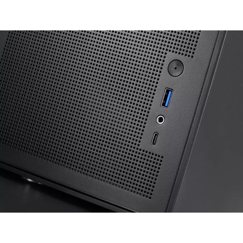 PC Mini Tower korpuss TACENS Mars Gaming MC-XPRO — Mini-ITX/Micro-ATX, SFX barošanas bloka atbalsts, siets, melns, 120 mm ventilatori