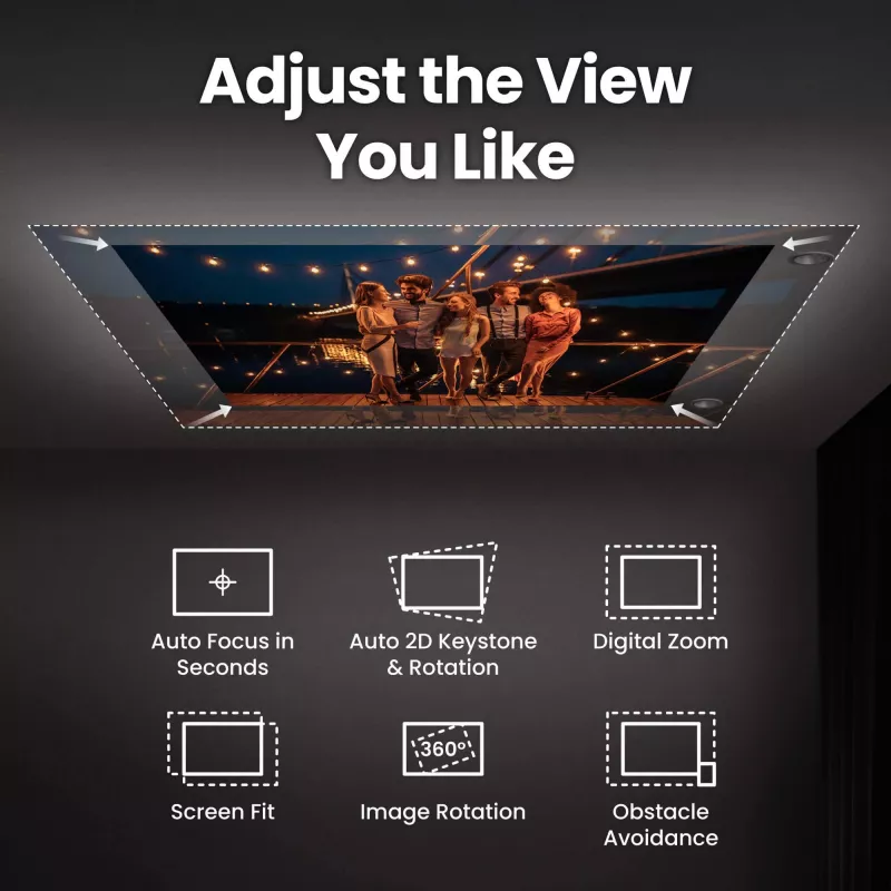 BenQ GV50p standarta metiena DLP lāzera projektors 1080p 500 ANSI lm, 16:9, 2,1 kg, 20 000 h