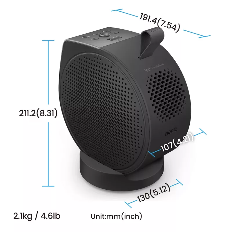 BenQ GV50p standarta metiena DLP lāzera projektors 1080p 500 ANSI lm, 16:9, 2,1 kg, 20 000 h