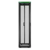 APC Easy Rack, 48U, melns, ar jumtu, riteņiem, kājiņām, 4 kronšteiniem un sānu paneļiem, bez apakšas, 2258A x 600P x 1000D mm